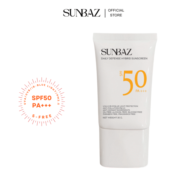 SUNBAZ Daily Defense Hybrid Sunscreen SPF 50 PA+++