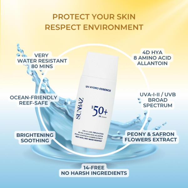 SUNBAZ UV Hydro Essence SPF 50+ PA++++ - Image 2